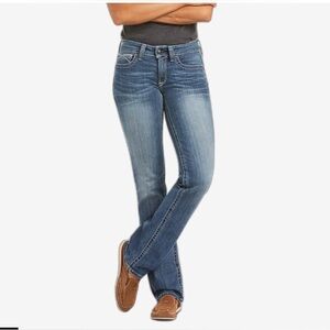 ARIAT REAL Denim Women Straight Jeans
 Sz 28L 
Length 33